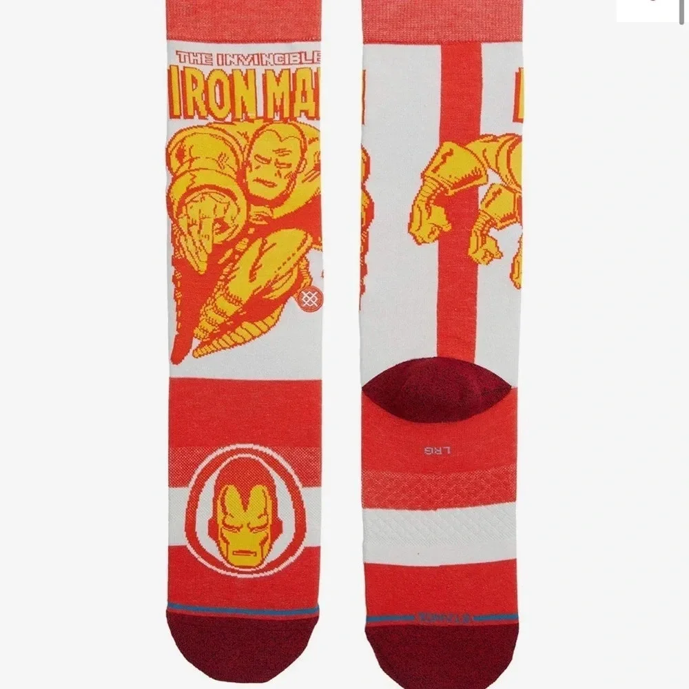 Stance Iron Man Socks, Size Medium, NWT